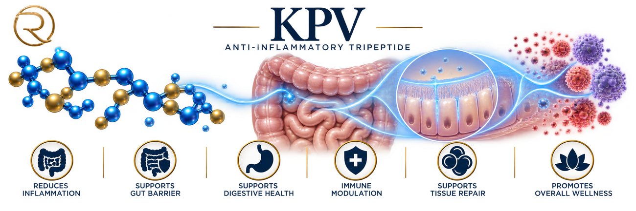 KPV — Anti-Inflammatory Tripeptide, mechanism overview