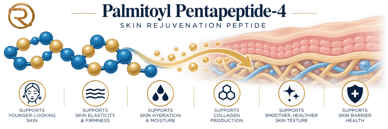 Palmitoyl Pentapeptide-4 — Skin Rejuvenation Peptide, mechanism overview