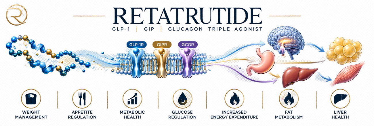 Retatrutide — GLP-1 / GIP / Glucagon Triple Agonist, mechanism overview